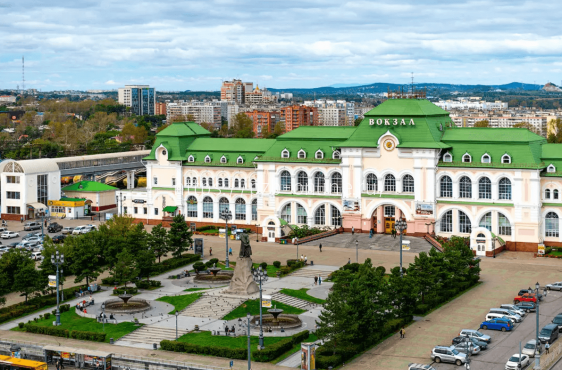 Ж/д вокзал в Хабаровске