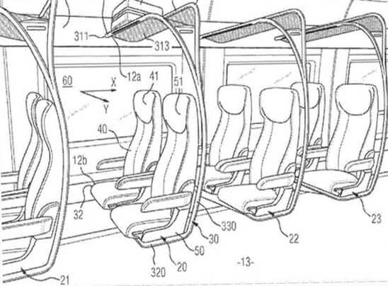 Новый вид сидений для электричек